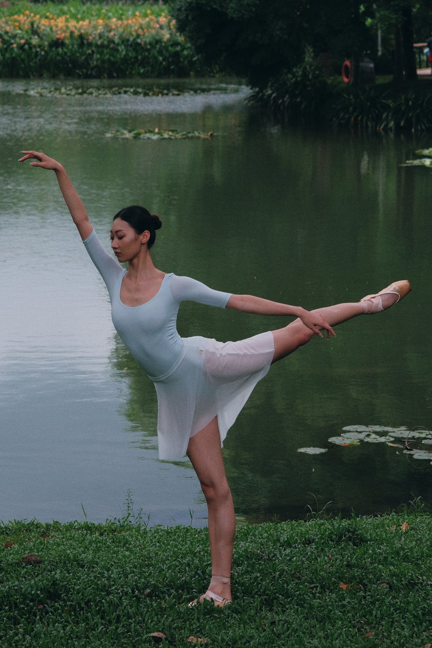 Ballet Elastic Waist Mesh Midi Skirt is lightweight. The fabric is certified to be safe and eco-friendly