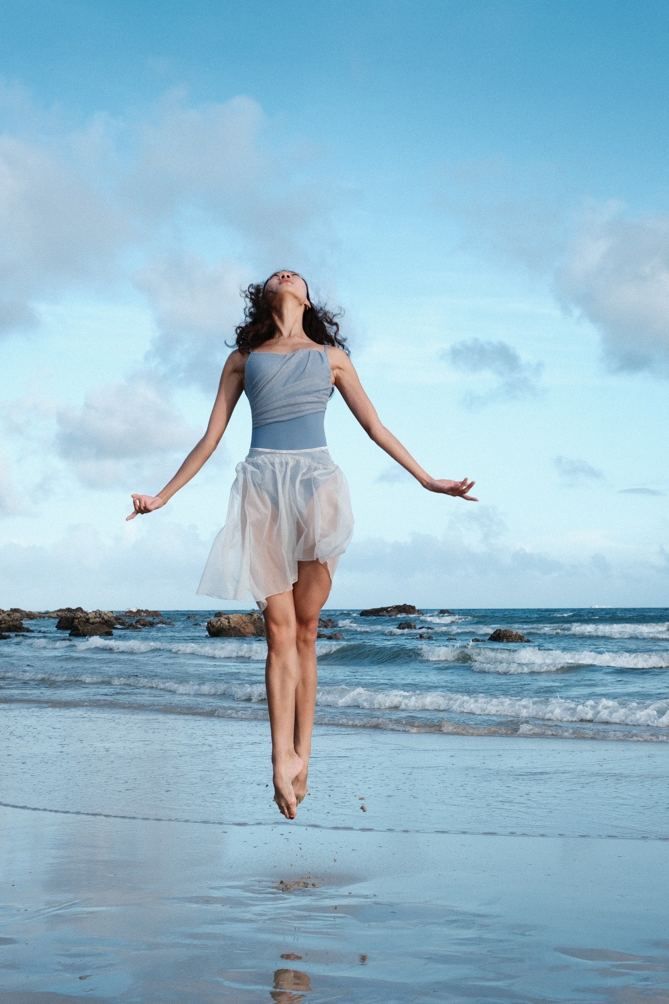 Ocean Wave Skirt is a super chic and cute ballet skirt that's made from eco-friendly materials