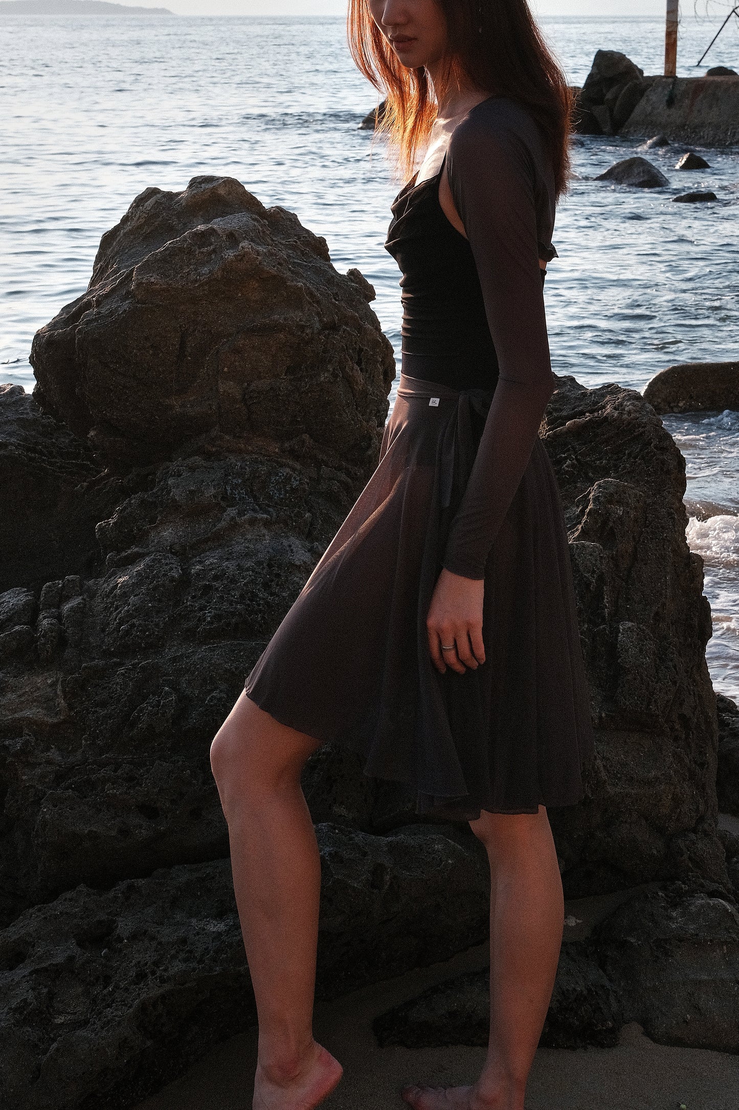 Autumn Haze Midi Ballet Skirt is pre-treated with anti-static treatment, reducing static irritation during dry seasons for ballet dancers