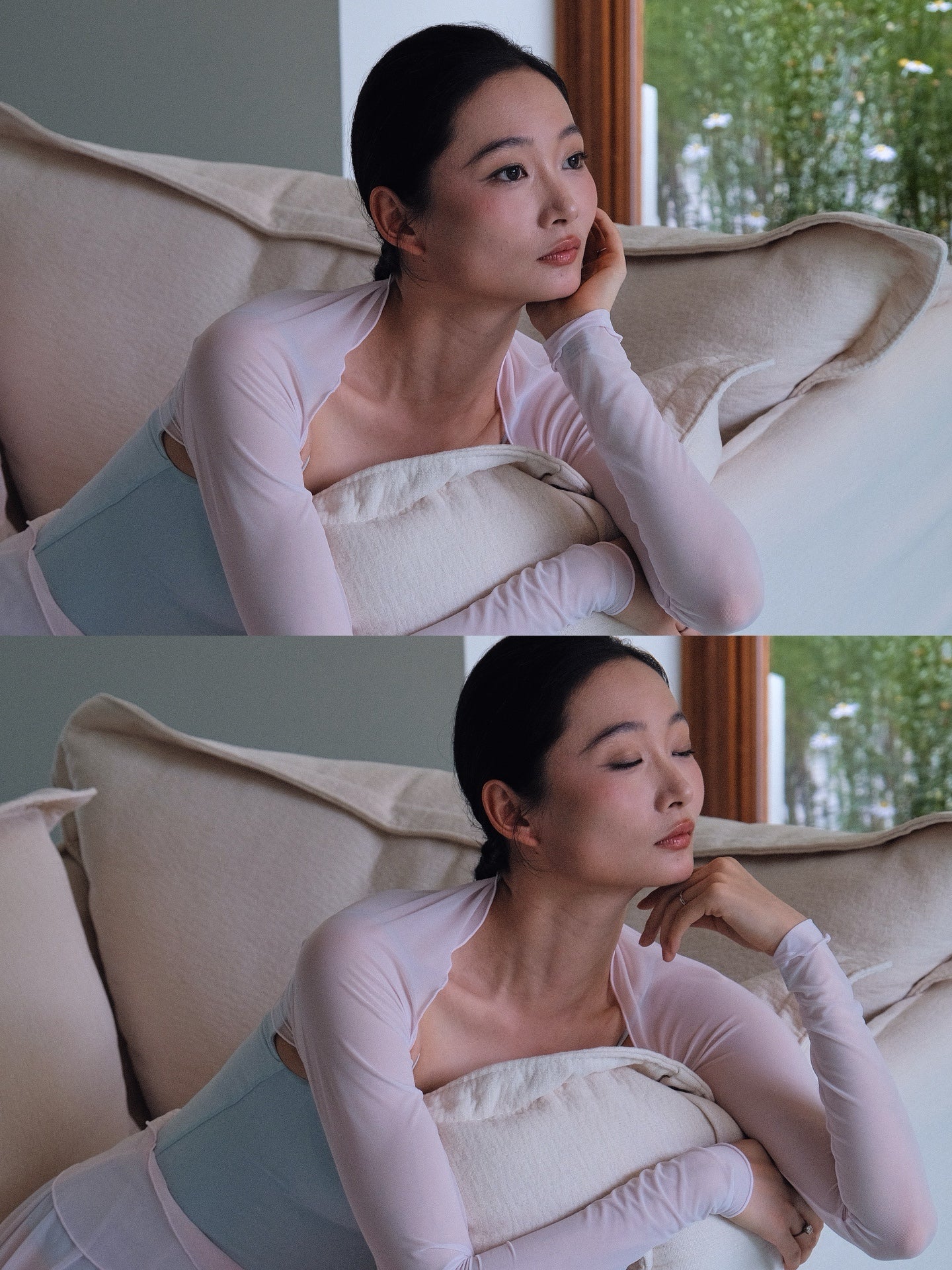 Dawn Pink Ultra-Stretch Ballet Mesh Shrug utilizes Low-impact dyeing method to minimize water waste and emissions while achieving vibrant, long-lasting color.