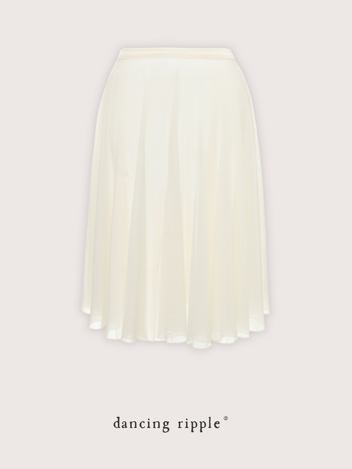 Pull-On Full-Circle Ballet Rehearsal Skirt showing the back design