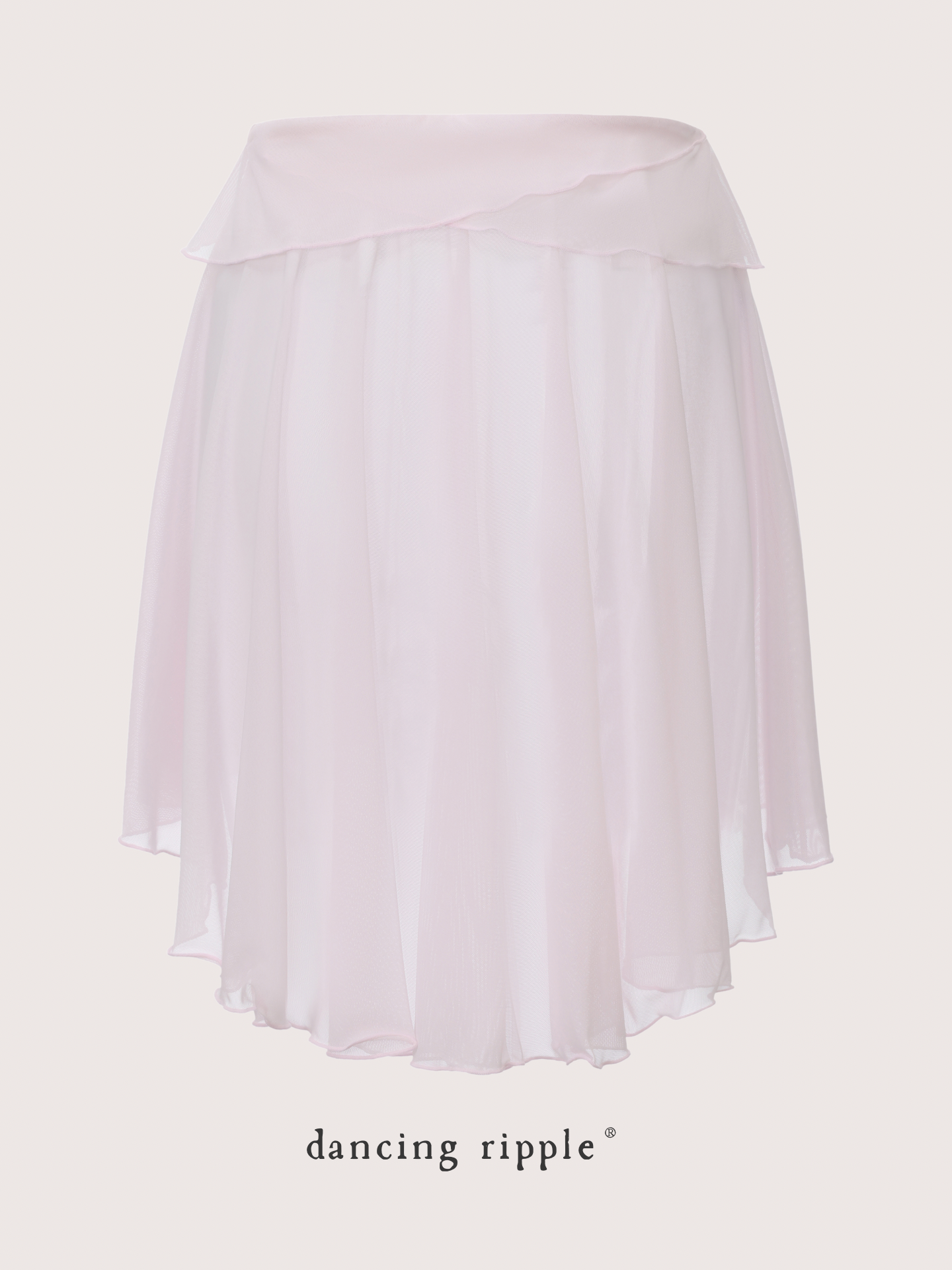 Twin-Petal Midi Skirt Midi product photo detail showing the back design