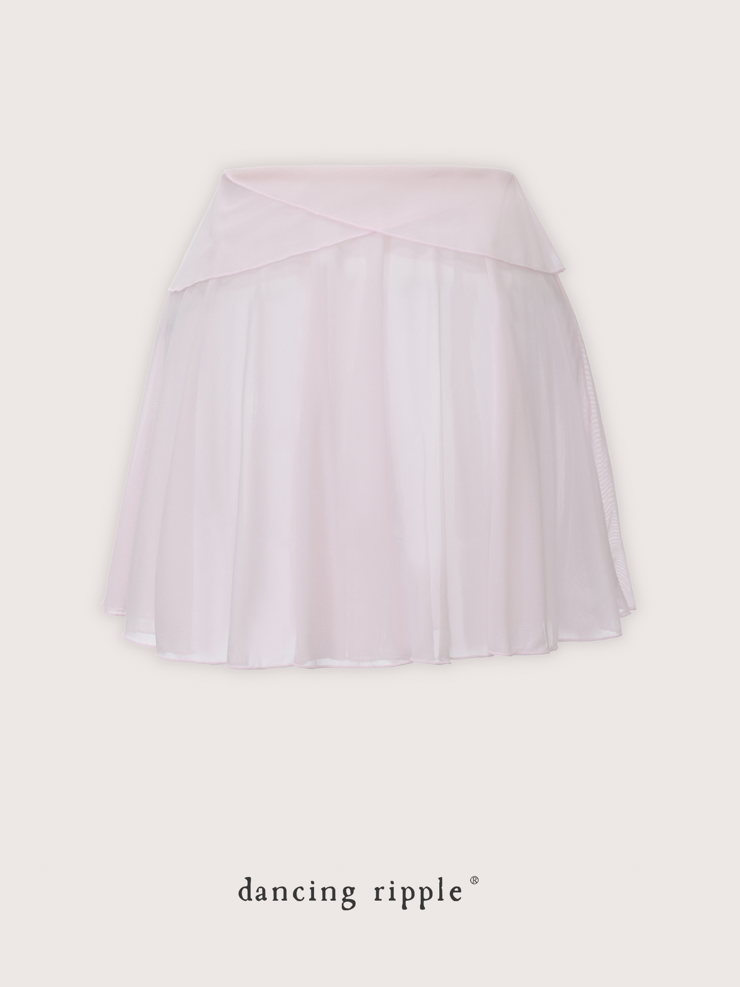 Twin-Petal ballet Mini Skirt product detail photo showing the back design