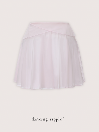 Twin-Petal ballet Mini Skirt product detail photo showing the back design