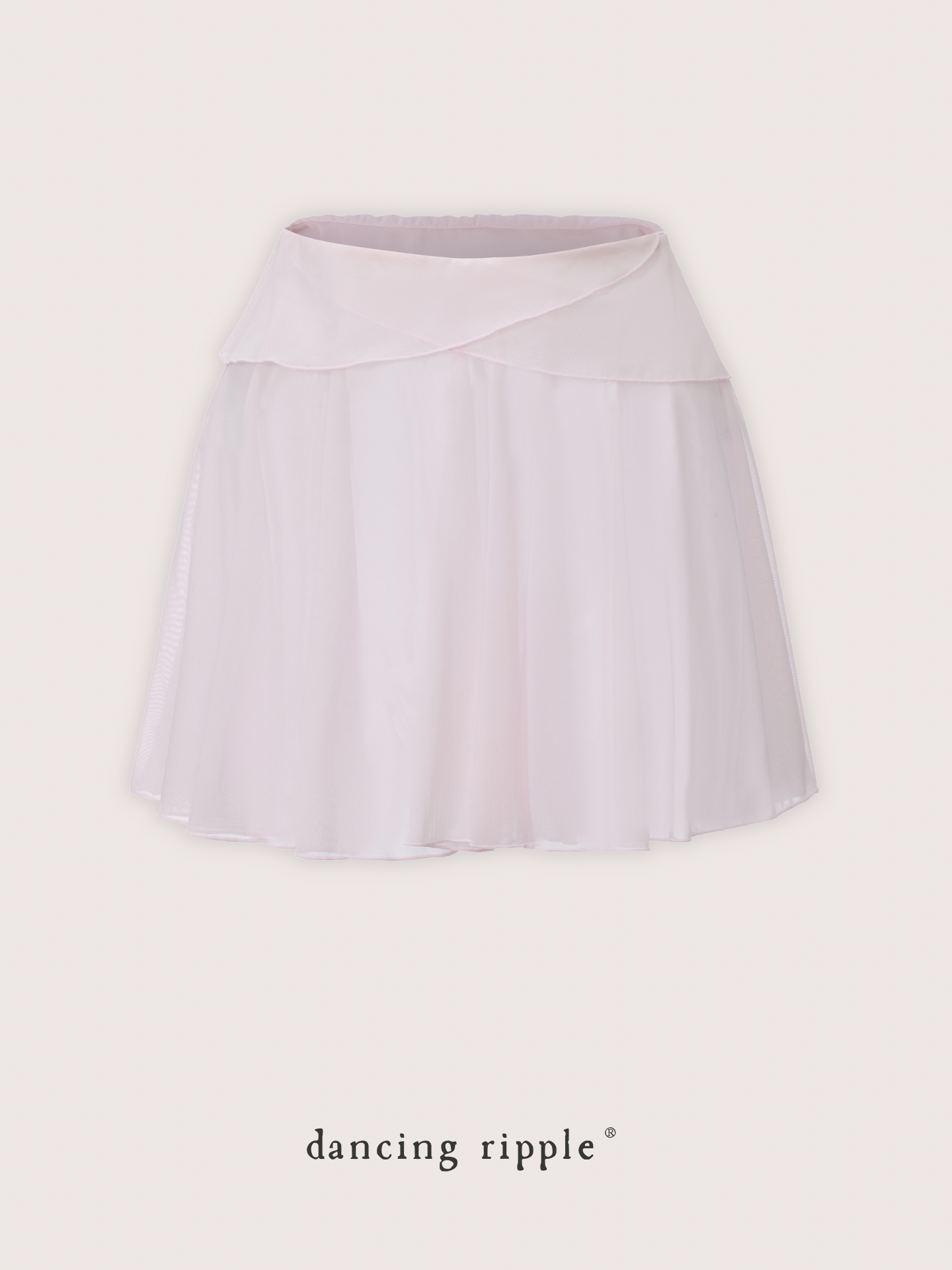 Twin-Petal mini ballet skirt product detail showing the front design