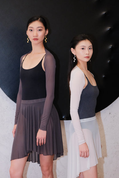 「No.1」Square Neck Camisole Leotard in Moon Edition is made with sustainable, eco-friendly fabrics that offers a second-skin feel.